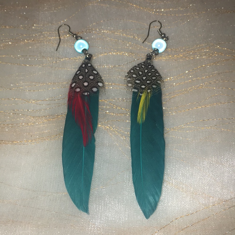 Feather Boho Earrings